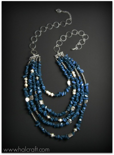 Blue Chip necklace by Michelle Mach