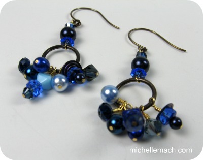Blue Earrings by Michelle Mach
