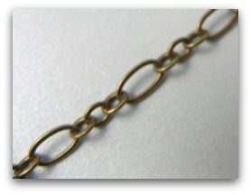 Closeup of Brass Chain