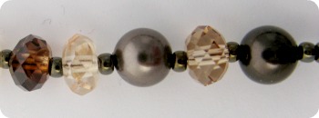 Brown bead close-up