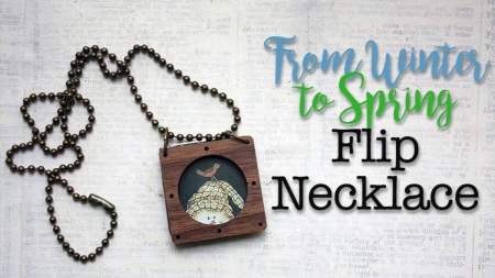 From Winter To Spring Flip Necklace by Crafty Hope