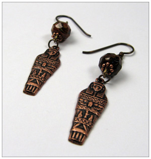old Egyptian earrings by Michelle Mach