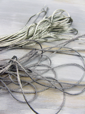 Embroidery Floss in Silver