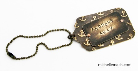 Anchors Away Luggage Tag by Michelle Mach