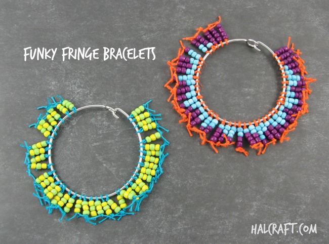 Funky Fringe Bracelets by Michelle Mach