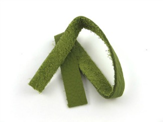 Green leather cord
