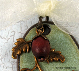 Close-up of handmade holiday ornament