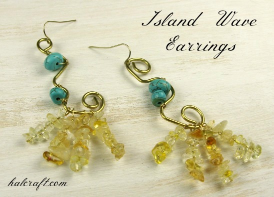 Island Wave Earrings by Michelle Mach