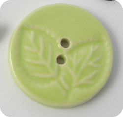 ceramic leaf button