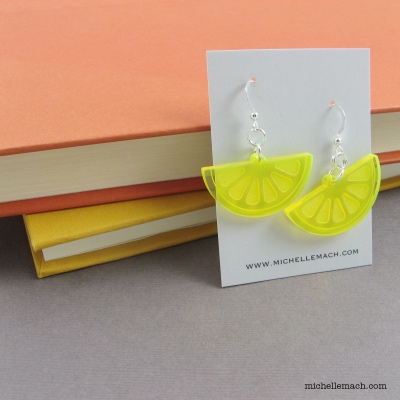 Lemon Slice Earrings by Michelle Mach