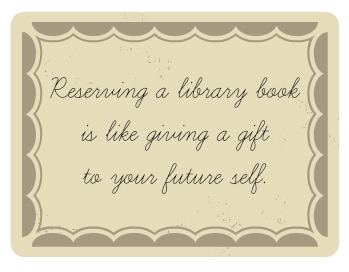 Reserving a library book