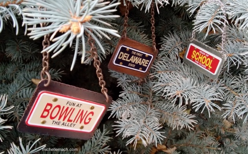 License Plates Ornaments
