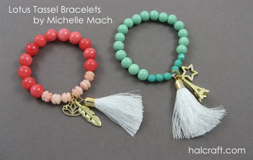Lotus Tassel Bracelet by Michelle Mach