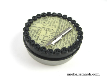 Mini writer tin by Michelle Mach