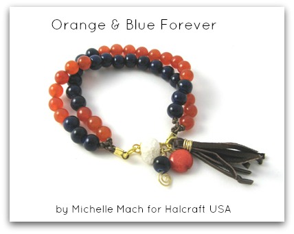 Orange and Blue Forever Bracelet