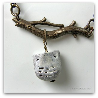 Owl necklace by Michelle Mach