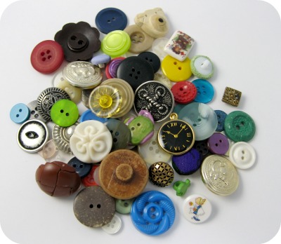 Pile of random buttons