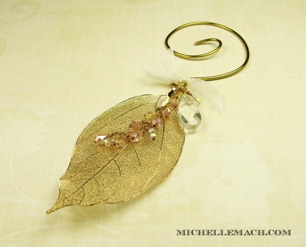 Holiday Leaf Ornament by Michelle Mach
