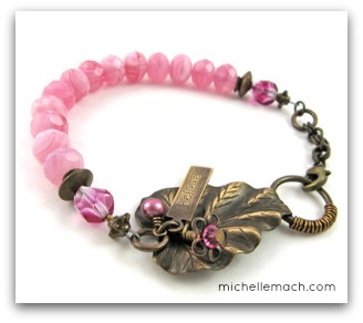 Pink Believe Bracelet by Michelle Mach