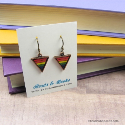 Rainbow Triangle Earrings by Michelle Mach