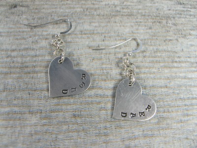 Heart Book Earrings by Michelle Mach