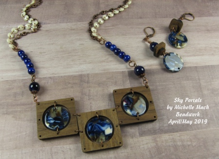 Sky Portals by  Michelle Mach, Beadwork April/May 2019