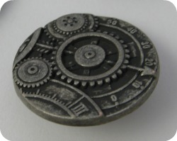 steampunk button