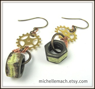 Steampunk Earrings by Michelle Mach