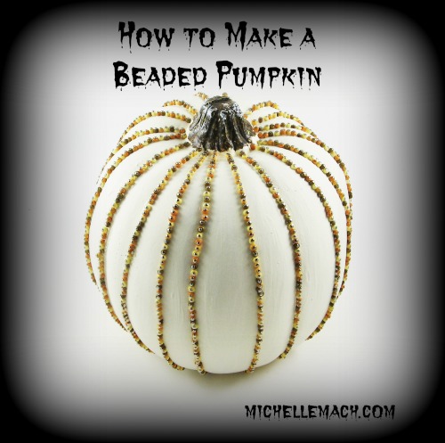 How to Make Beaded Pumpkins for Halloween