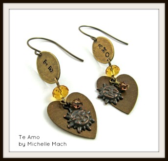 Te Amo Earrings by Michelle Mach
