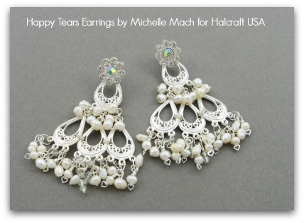 Happy Tears Earrings by Michelle Mach for Halcraft USA
