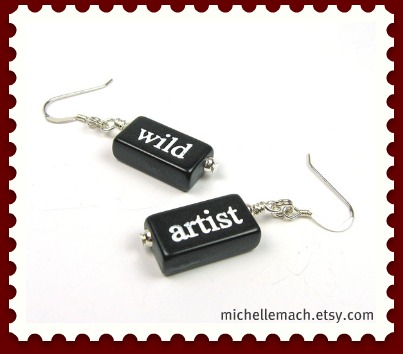 Wild Artist Earrings by Michelle Mach