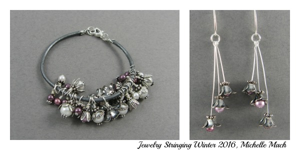Designs by Michelle Mach in Jewelry Stringing Winter 2016