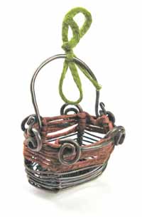 Wire Basket Charm