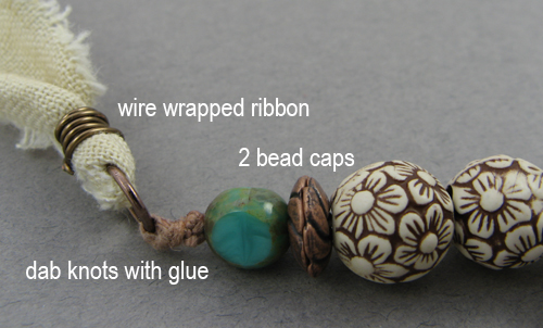 Wire on ribbon ends