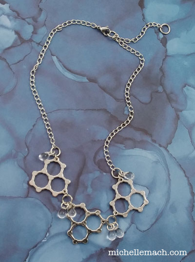 Water Molecule Necklace