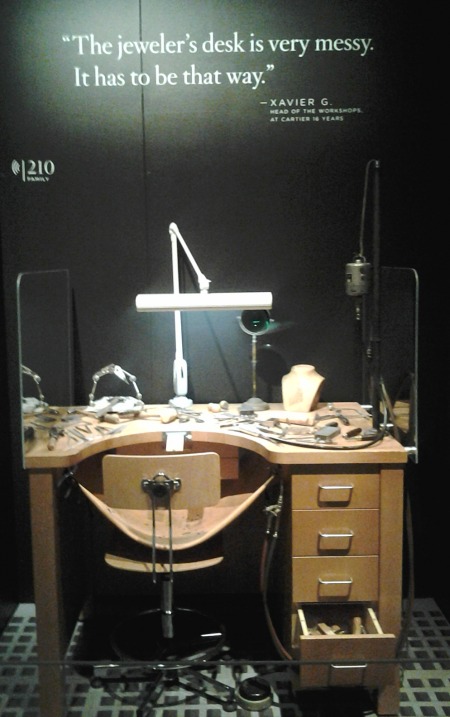 Jeweler's Desk at Cartier Exhibit