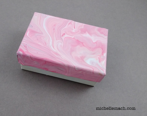 Pink and white box