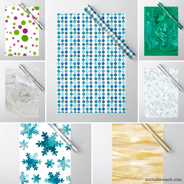 Holiday Wrapping Paper by Michelle Mach
