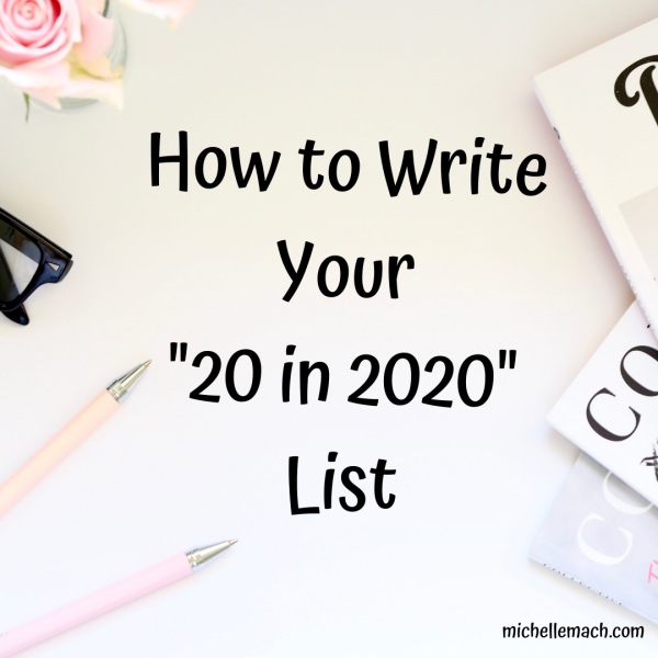 How to Write a 20 for 2020 List